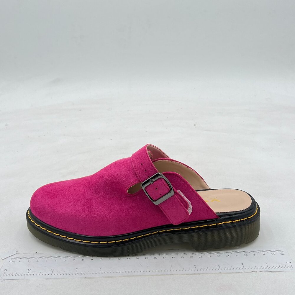 XYD Fuchsia Women's Slippers with Buckle